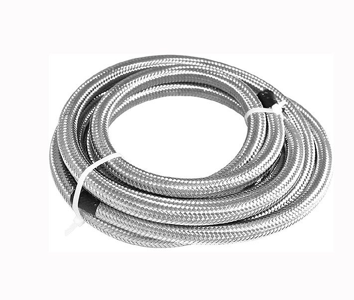 Stainless steel wire braided rubber oil cooler hose for vehicles and motorcycles oil coolant system. rubber oil hose.