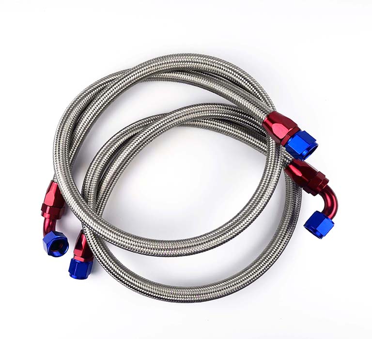 Stainless steel wire braided rubber oil cooler hose, PTFE oil cooler hose assembly manufacturer, supplier.